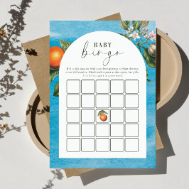 Chic Baby in Bloom ベビーシャワー|アーチビンゴゲーム アドバイスカード