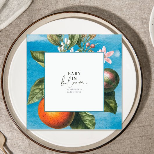 Chic Baby in Bloom Baby Shower |Arch スタンダードカクテルナプキン