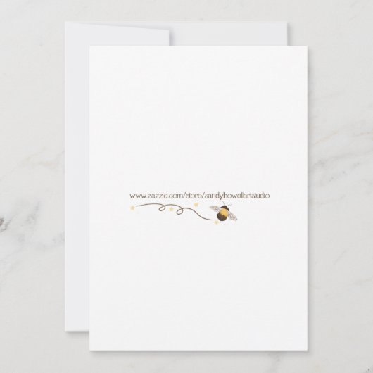 Chic Baby Shower invitation 招待状 (裏面)