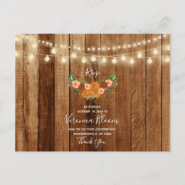 Chic Barn Wood Post Card RSVP素朴カード ポストカード