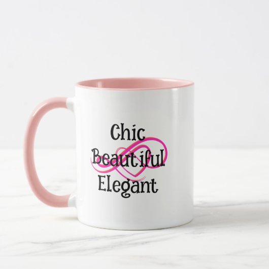 Chic, Beautiful, Elegant Mug マグカップ (左)