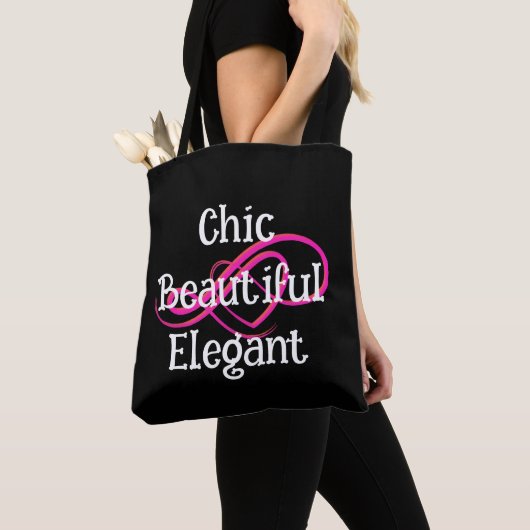 Chic, Beautiful, Elegant Tote トートバッグ (クローズアップ)