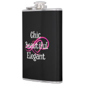 Chic, Beautiful, Elegant Vinyl Wrapped Flask フラスク (左)