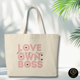 Chic Being My Own Boss Everyday Cotton Tote Bag ラージトートバッグ