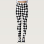 Chic Black And White Plaid Gingham Checkered  レギンス<br><div class="desc">Classic meets contemporary with these black and white gingham check leggings. Designed for comfort and style, the timeless checkered print brings vintage charm with modern stretch and fit. Whether you’re headed to the gym or styling an everyday look, these leggings deliver cozy confidence with a touch of retro flair. Pair...</div>