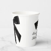 Chic Black Bow 30th Birthday Paper Cups 紙コップ (右)