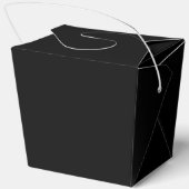 Chic Black Bridal Shower Personalized Fortune フェイバーボックス (裏面)