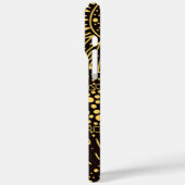 Chic Black Gold Ethnic Floral  Case-Mate iPhoneケース (裏面 / 左)