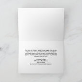 Chic Black Real Estate Company Custom Realtor カード (内部)