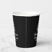 Chic Black Real Estate Company Custom Realtor 紙コップ (右)