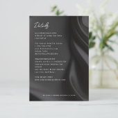 Chic Black satin details card エンクロージャーカード (スタンド正面)