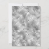 Chic Black & Silver Gatsby Art Deco Bridal Shower 招待状 (裏面)