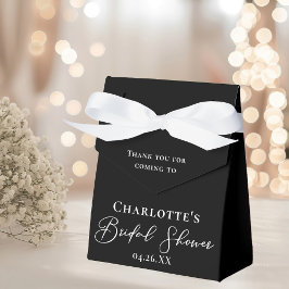 Chic Black White Bridal Shower Personalized フェイバーボックス