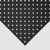 Chic Black & White Small Polka Dots 薄葉紙 (詳細)