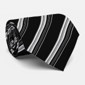 Chic black white striped  ネクタイ (ロール)