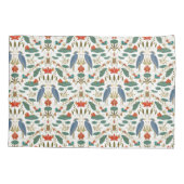 Chic Blue Heron white Heritage Revival 枕カバー (裏面)