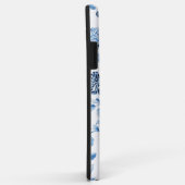 Chic Blue Whiteかわいらしヴィンテージフローラ Case-Mate iPhoneケース (裏面/右)