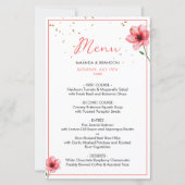 Chic Blush Pink Floral Confetti Frame Wedding (正面)