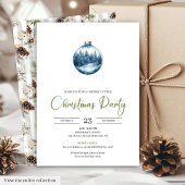 Chic Bohemian Cozy Winter Scene Holiday Invitation 招待状
