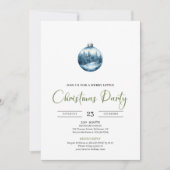 Chic Bohemian Cozy Winter Scene Holiday Invitation 招待状 (正面)