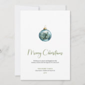 Chic Bohemian Earthy Scandinavian Holiday Card シーズンカード (正面)