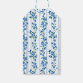 Chic Boho Blue Wildflower Boy floral Baby Shower  ギフトタグ (裏面)
