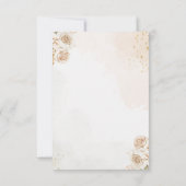 Chic Boho Style with Beige and Yellow Blooms サンキューカード (裏面)