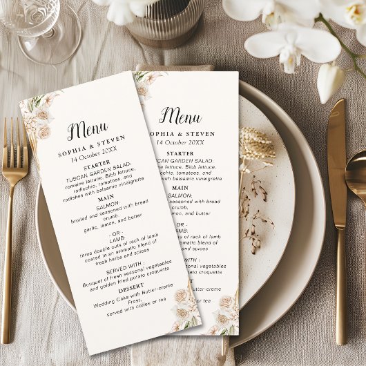 Chic Boho Wedding with Beige and Yellow Blooms プログラム