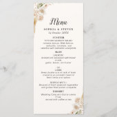 Chic Boho Wedding with Beige and Yellow Blooms プログラム (正面)