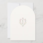 Chic Boho wildflowers Wedding Save the Date 招待状 (裏面)