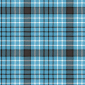 Chic Bold Manly Plaid Shower Curtain Blue Grey シャワーカーテン