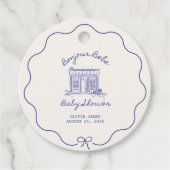 Chic Bonjour bebe baby shower フェイバータグ (正面)