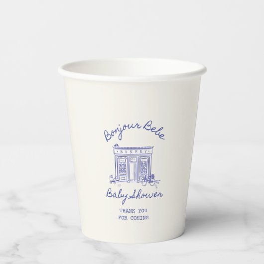 Chic Bonjour bebe baby shower 紙コップ (裏面)