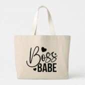 Chic Boss Babe Everyday Cotton Tote Bag ラージトートバッグ (裏面)