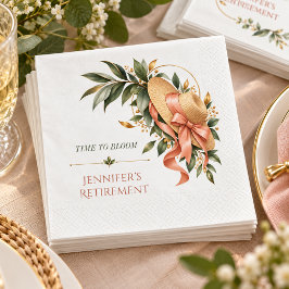 Chic Botanical Gardening Retirement Celebration スタンダードカクテルナプキン