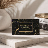 Chic Boutique Gold Marble Luxury 名刺