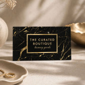 Chic Boutique Gold Marble Luxury 名刺