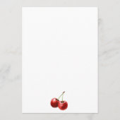 Chic Bow Cherry Martini Galentines Dinner Party 招待状 (裏面)