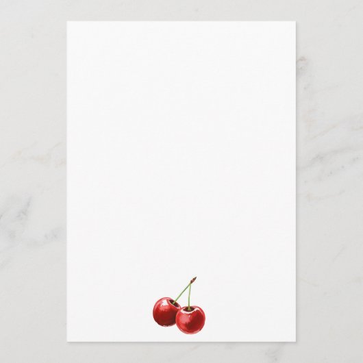 Chic Bow Cherry Martini Galentines Dinner Party 招待状 (裏面)