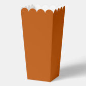 Chic Burnt Orange Graduation Party Popcorn フェイバーボックス (裏面)