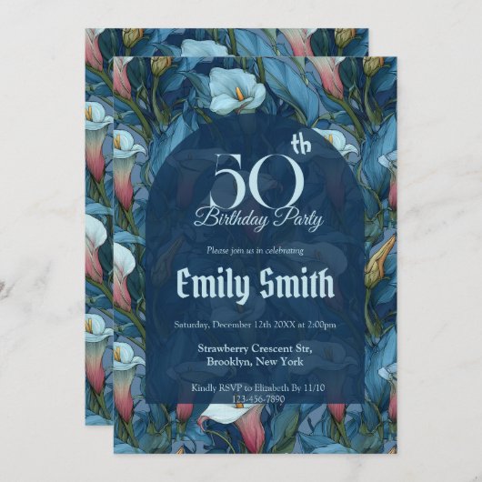 Chic Call Lilies Fantasy Summer Party 招待状 (正面/裏面)