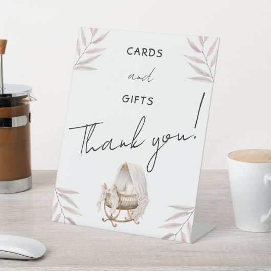 Chic Cards and Gifts Thank You Sign Baby Shower 台座サイン (インサイチュ)