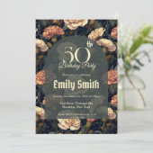 Chic Carnation Themed Party 招待状 (スタンド正面)