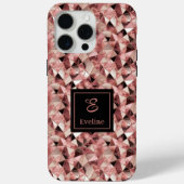 Chic Case-Mate iPhone 15 Case Trendy Rose Gold iPhoneケース (裏面)