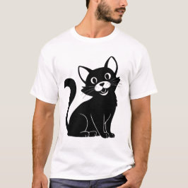 Chic Cat：ベクトルデザイン Tシャツ