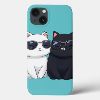 Chic Cat Duo iPhone 13ケース
