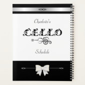 Chic Cello Student Schedule Organizer プランナー手帳 (裏面)
