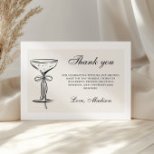 Chic Champagne Coquette サンキューカード
