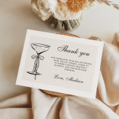 Chic Champagne Coquette サンキューカード