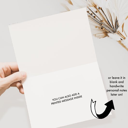 Chic Champagne Monogram, Gold Frame Wedding サンキューカード